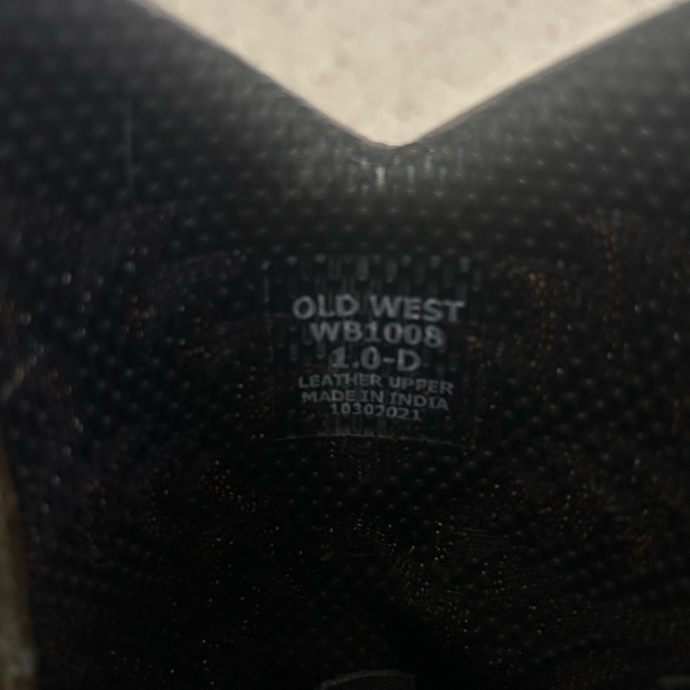 Old West Boys Cowboy Boots - Picture 3 of 4